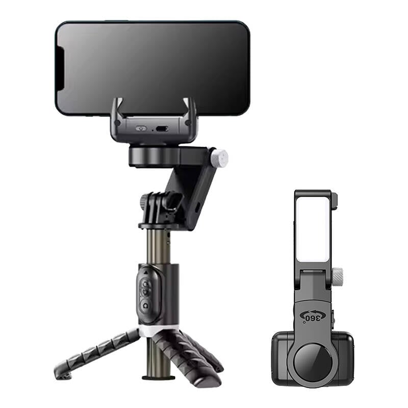 Gimbal stand cu lumina APEXEL Q18 (negru)