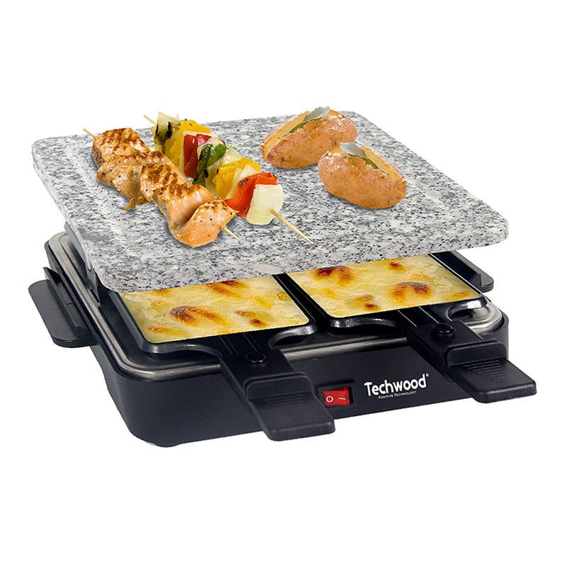 Gratar Raclette electric pentru 4 persoane Techwood TRA-47P