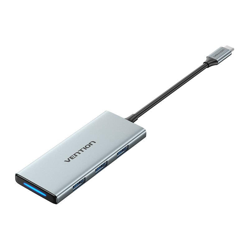 Hub Vention USB-C la HDMI, 3x USB 3.0, SD, TOPHB 0,15 m gri