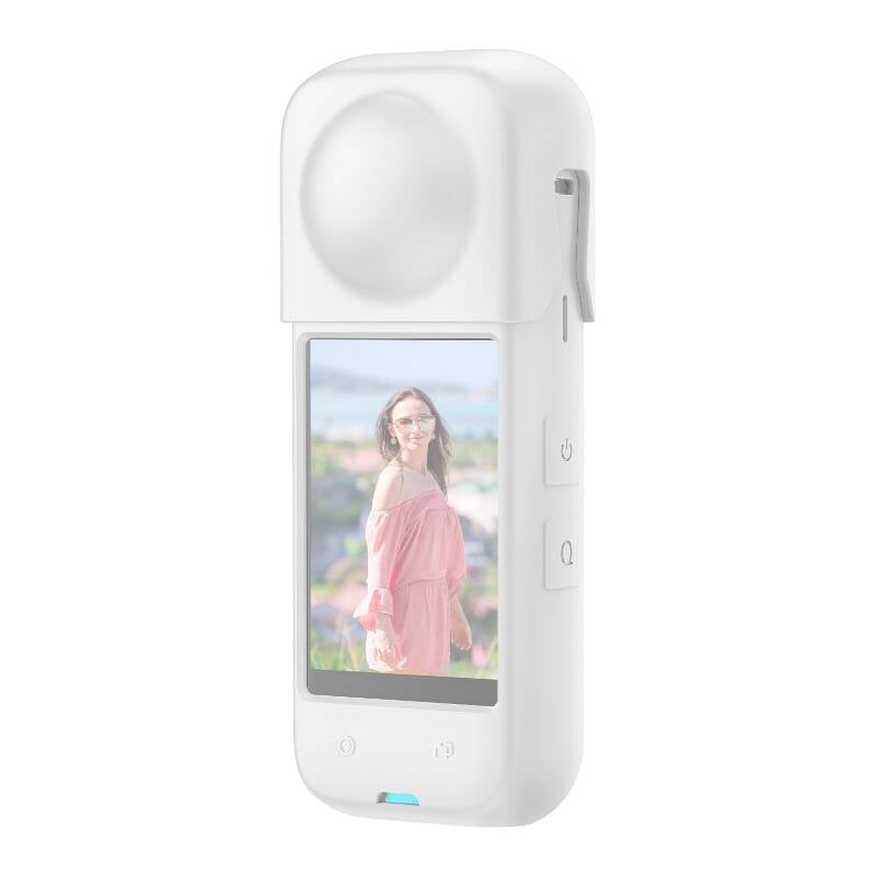 Husa de protectie din silicon PULUZ pentru Insta360 X4 (alb)