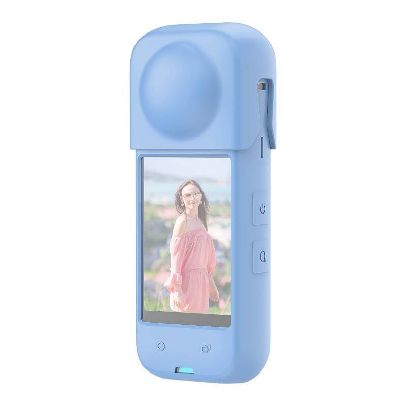 Husa de protectie din silicon PULUZ pentru Insta360 X4 (albastru)