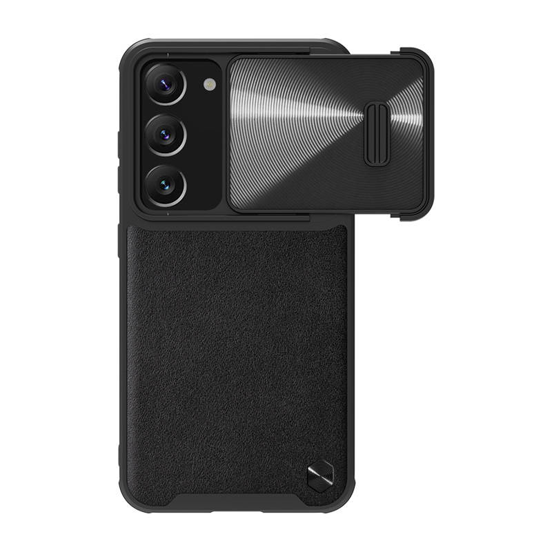 Husa din piele Nillkin CamShield pentru Samsung Galaxy S23 (negru)