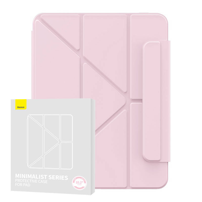 Husa magnetica Baseus Minimalist pentru Pad 10.2, ³ (2019 2020 2021) (baby pink)