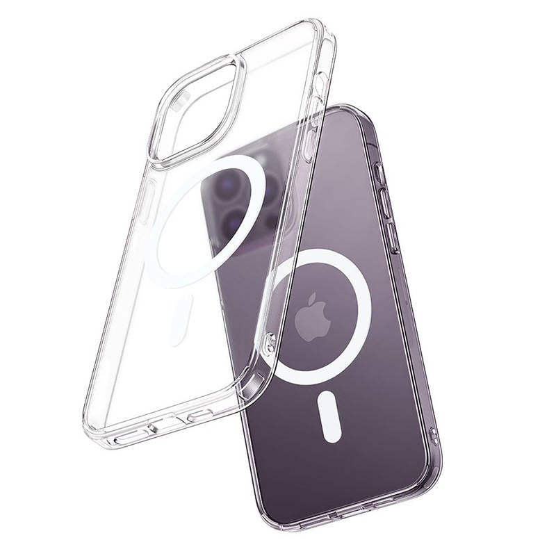 Husa magnetica McDodo Crystal pentru iPhone 14 Pro Max (transparent)