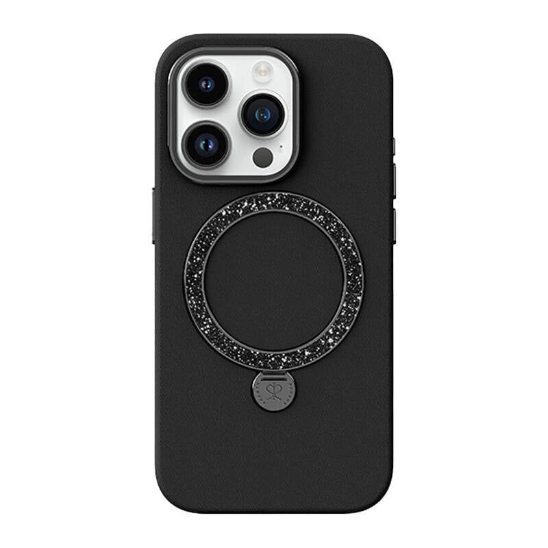 Husa pentru telefon Joyroom Dancing Circle PN-15L2 Iphone 15 Pro (negru) fara ambalaj