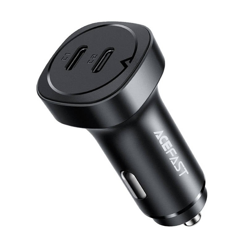 Incarcator auto Acefast B2, 72W, 2x USB-C (negru)