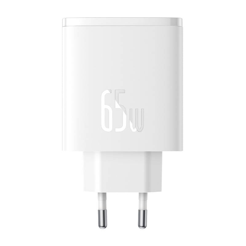 Incarcator de perete Baseus OS-Cube Pro 2x USB-C + USB, 65W (alb)