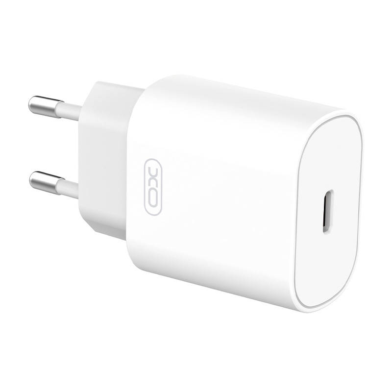 Incarcator de perete XO L91, USB-C, 25W + cablu USB-C la Lightning (alb)