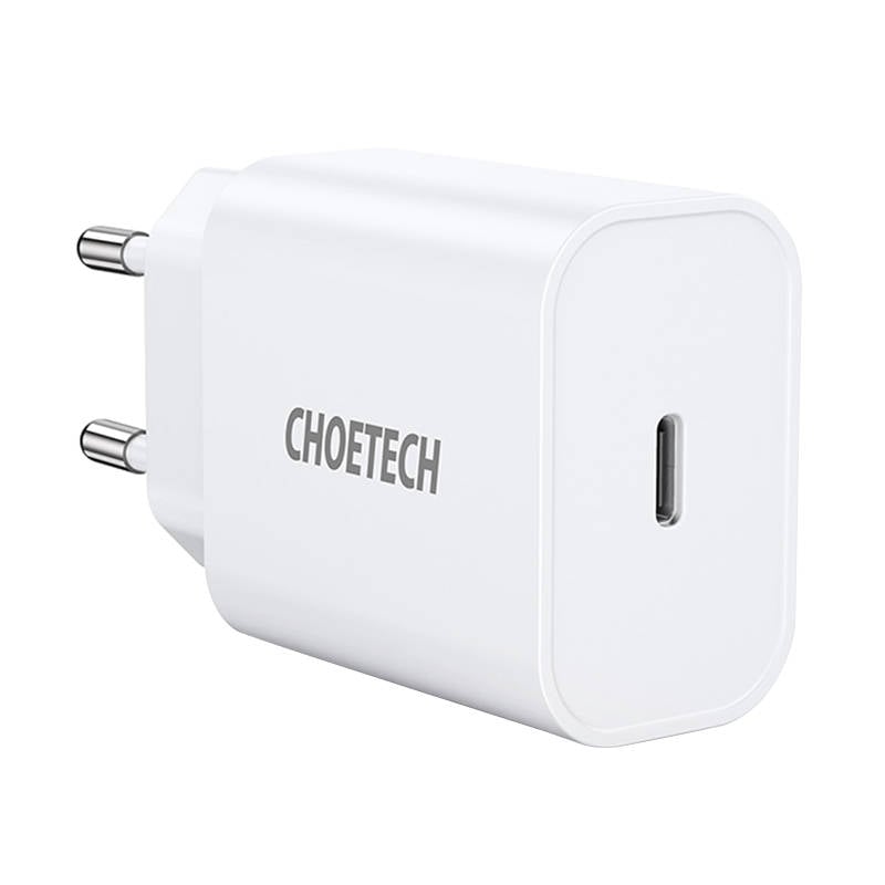 Incarcator de retea Choetech Q5004 EU USB-C, 20W (alb)