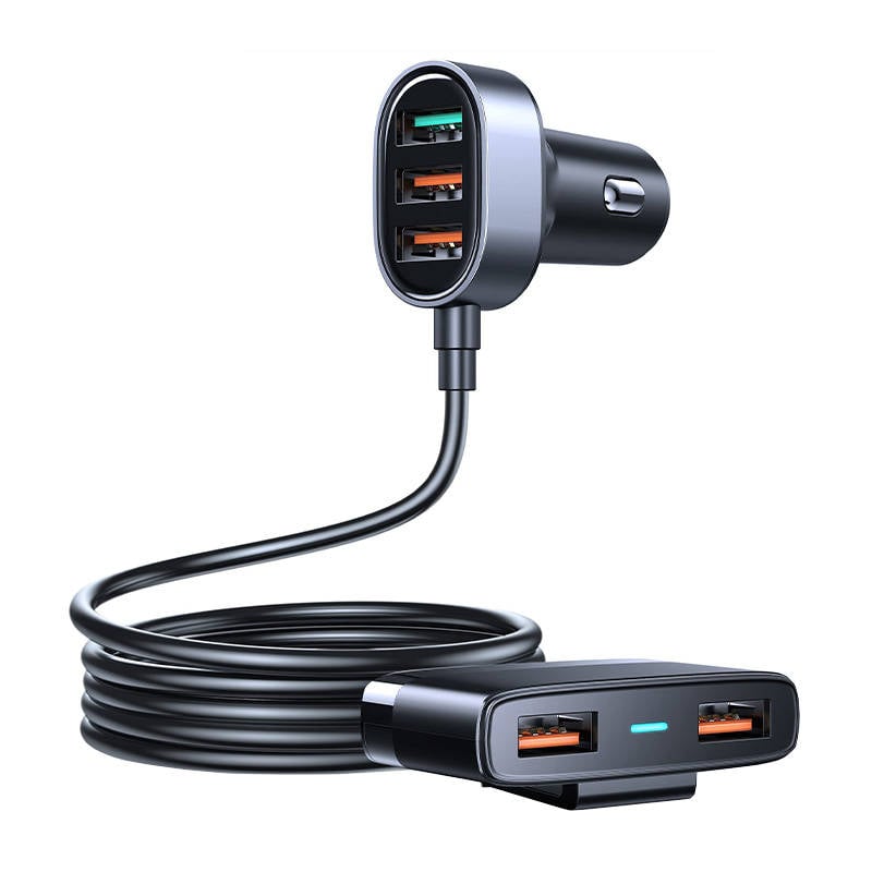 Incarcator de telefon auto Joyroom JR-CL03 Pro 45W cu 5 porturi USB (negru)