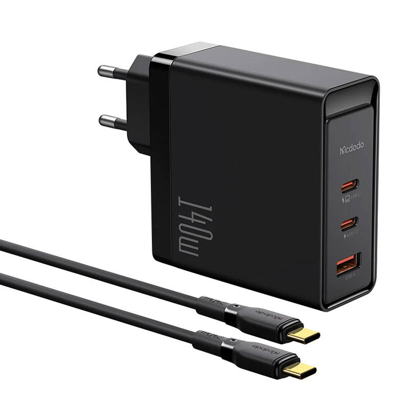 Incarcator GaN 140W Mcdodo CH-2913, 2x USB-C, USB-A (negru)