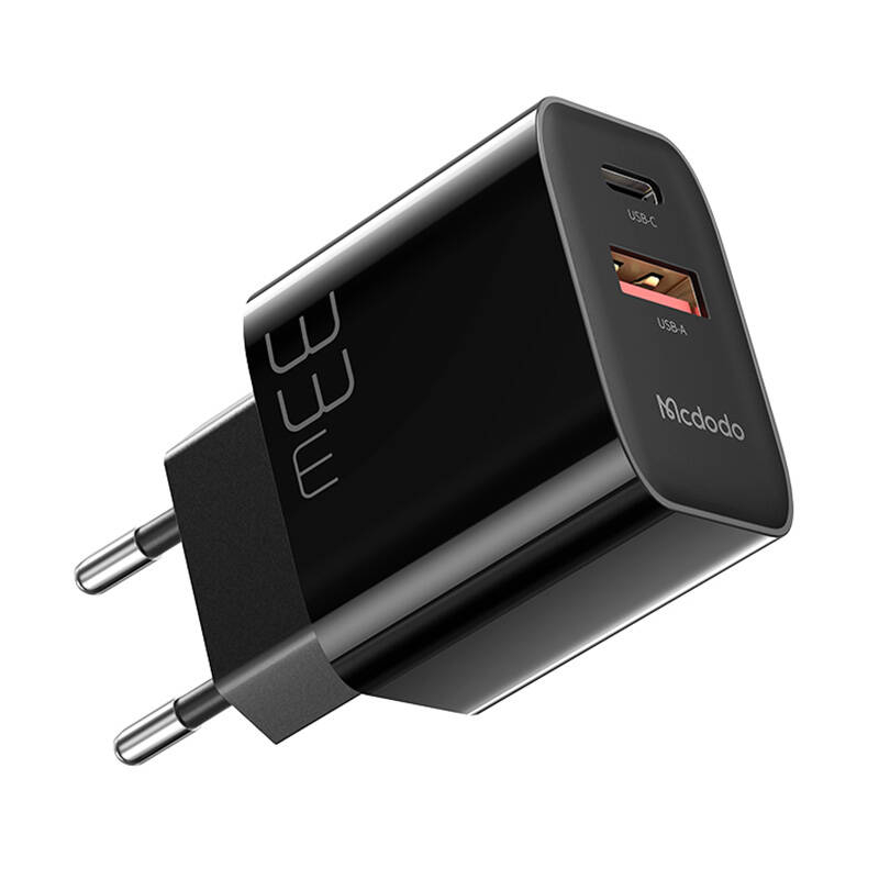 Incarcator GaN 33W Mcdodo CH-0921 USB-C, USB-A (negru)