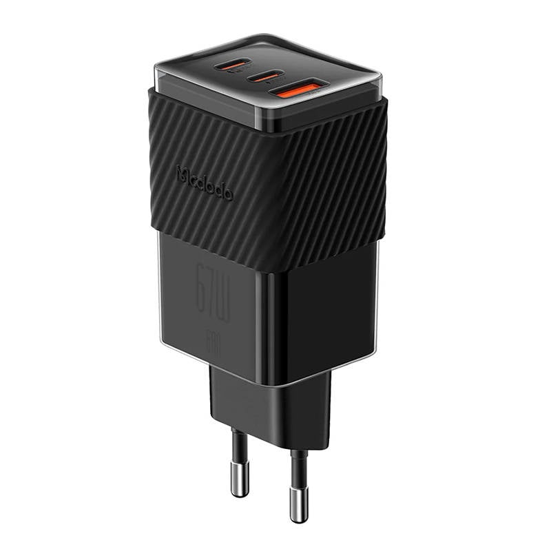 Incarcator GaN 65W Mcdodo CH-1501, 2x USB-C, USB-A (negru)