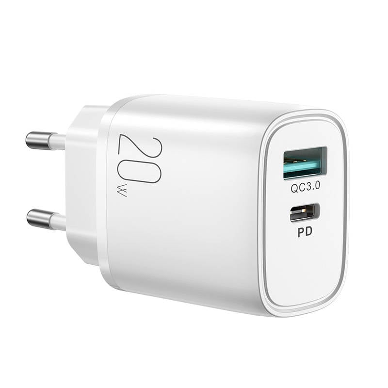 Incarcator Joyroom L-QP2011 20W Dual-Port (QC3.0+PD) (alb)