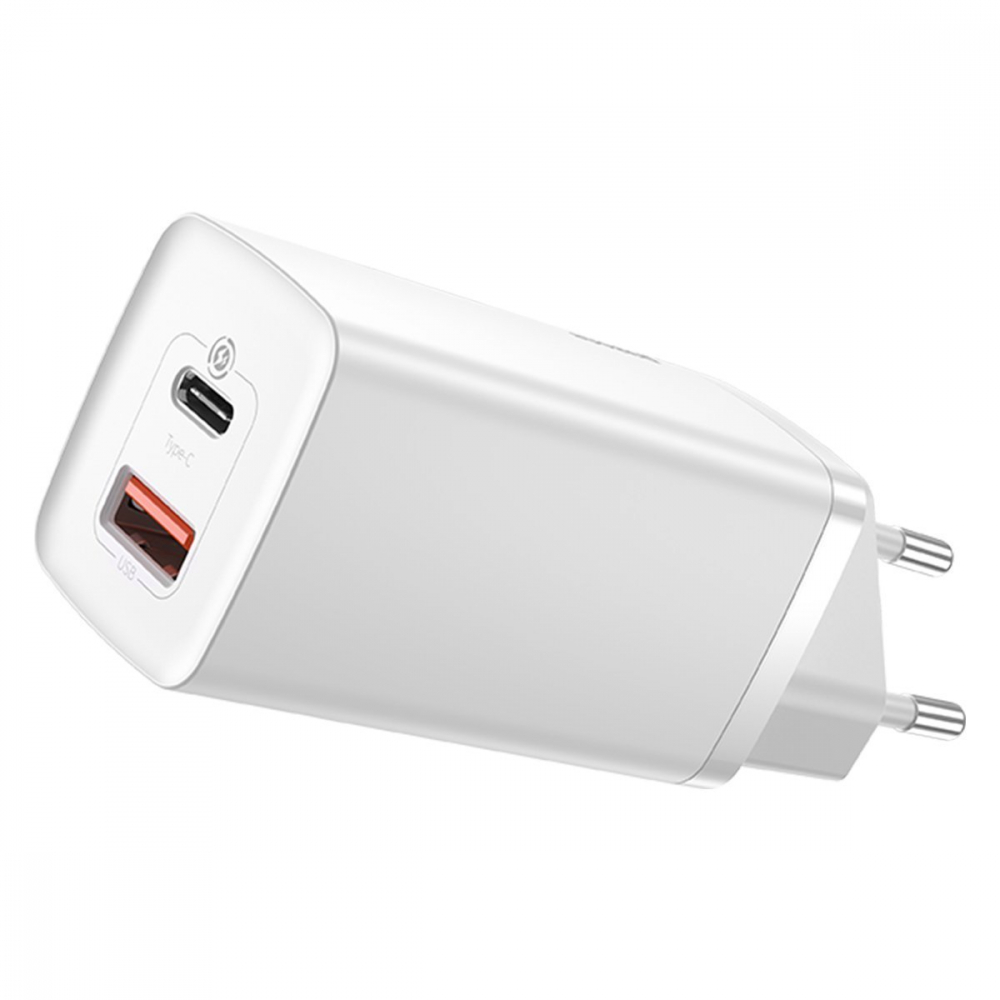 Incarcator rapid de calatorie Baseus GaN2 Lite USB+C 65W EU (alb)