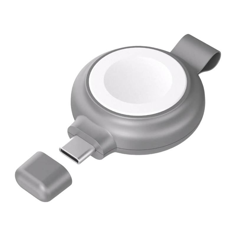 Incarcator wireless magnetic, INVZI, NVZAWC01, pentru Apple Watch 5W certificat MFi cu port USB-C