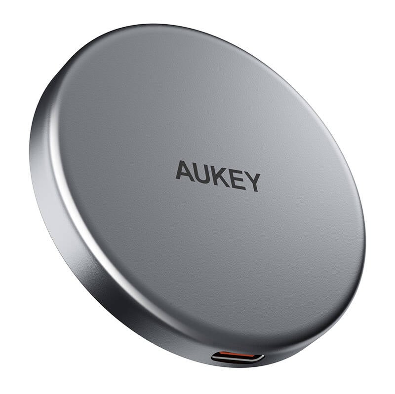 Incarcator wireless magnetic MagFusion Aukey LC-MC10, 15W Qi2 (negru)