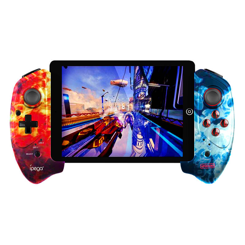 iPega PG-9083B wireless controller GamePad with phone holder (flame)