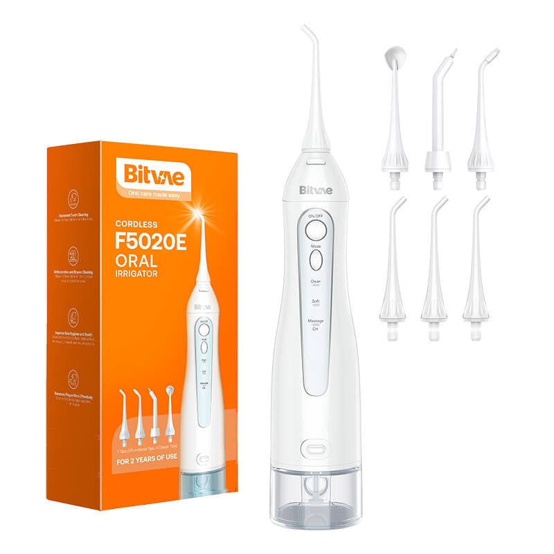 Irigator bucal cu set de duze Bitvae BV 5020E (Alb)