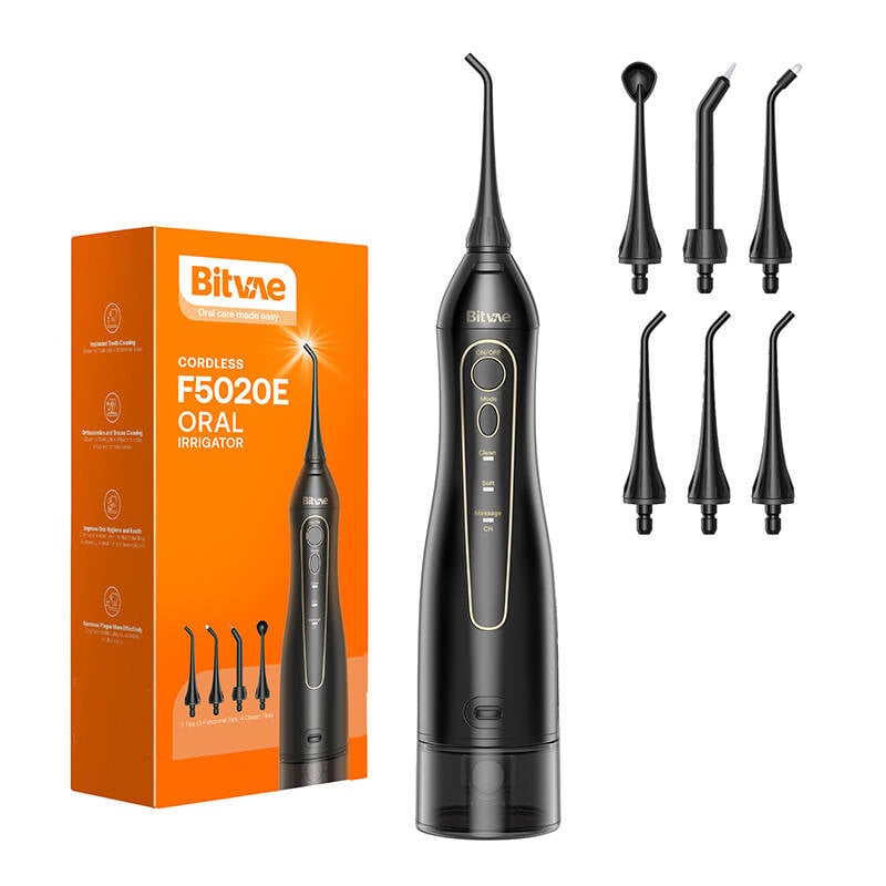 Irigator bucal cu set de duze Bitvae BV 5020E (negru)