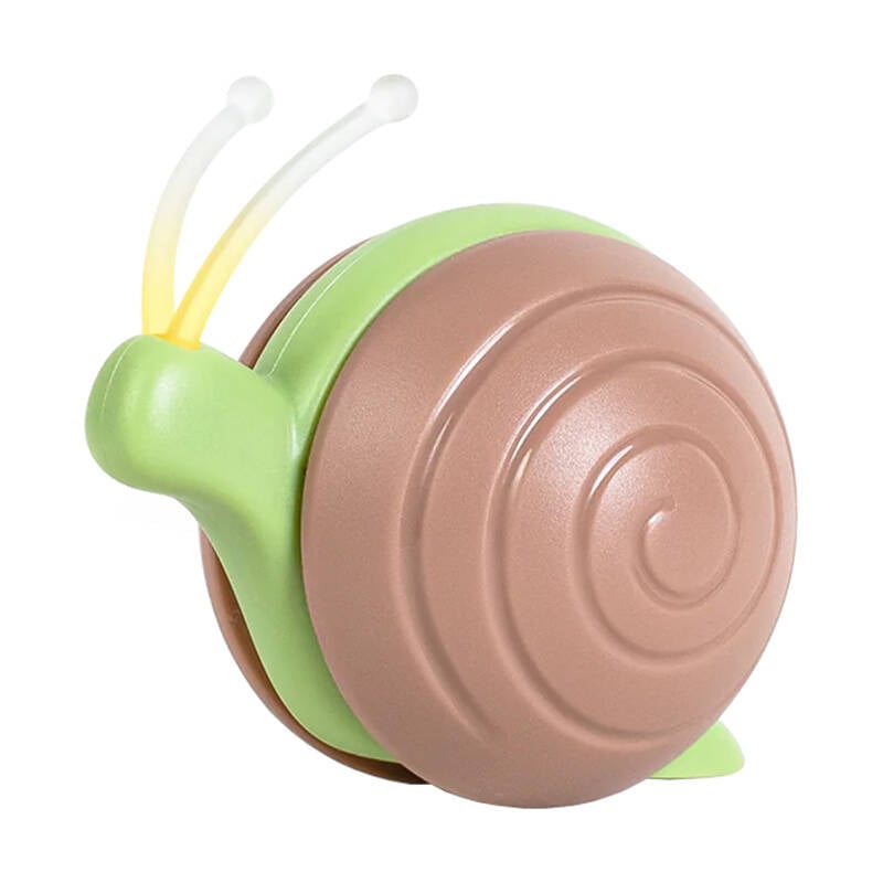 Jucarie interactiva pentru pisici Cheerble Wicked Snail (maro)