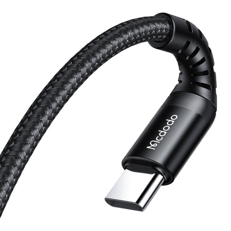 Cablu USB-C Mcdodo CA-5641, 60W, 1m - Conectori USB-C la USB-C, Culoare Neagra, Solutie Ideala pentru Incarcare si Transfer Dati pe Dispozitive Moderne