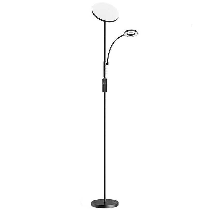 Lampa de podea dubla cu telecomanda BlitzWill BWL-FL-0001, 36W (negru)