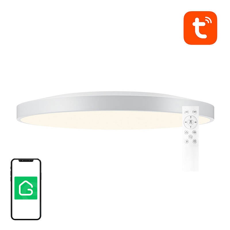 Lampa de tavan inteligenta 30cm Bluetooth 16M RGBCW Gosund LB13 1600lm Tuya + telecomanda.