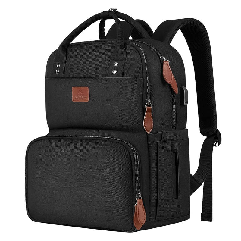 Laptop Rucsac Lunch Bag 15.6 Matein 1162 USB Negru