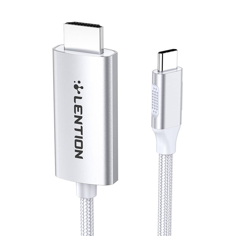 Lention CU707 Cablu USB-C catre HDMI 2.0, 4K60Hz, 1Gbps, 3m (argintiu)