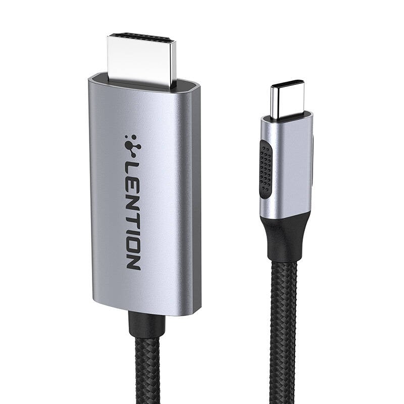 Lention CU707 USB-C la HDMI 2.0 cablu, 4K60Hz, 1Gbps, 3m (gri)