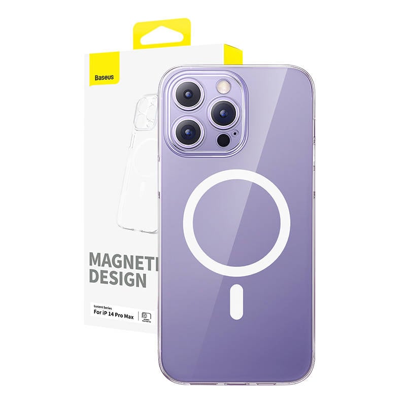 Magnetic Phone Case pentru iP 14 Pro Max Baseus OS-Lucent Series (Clear)