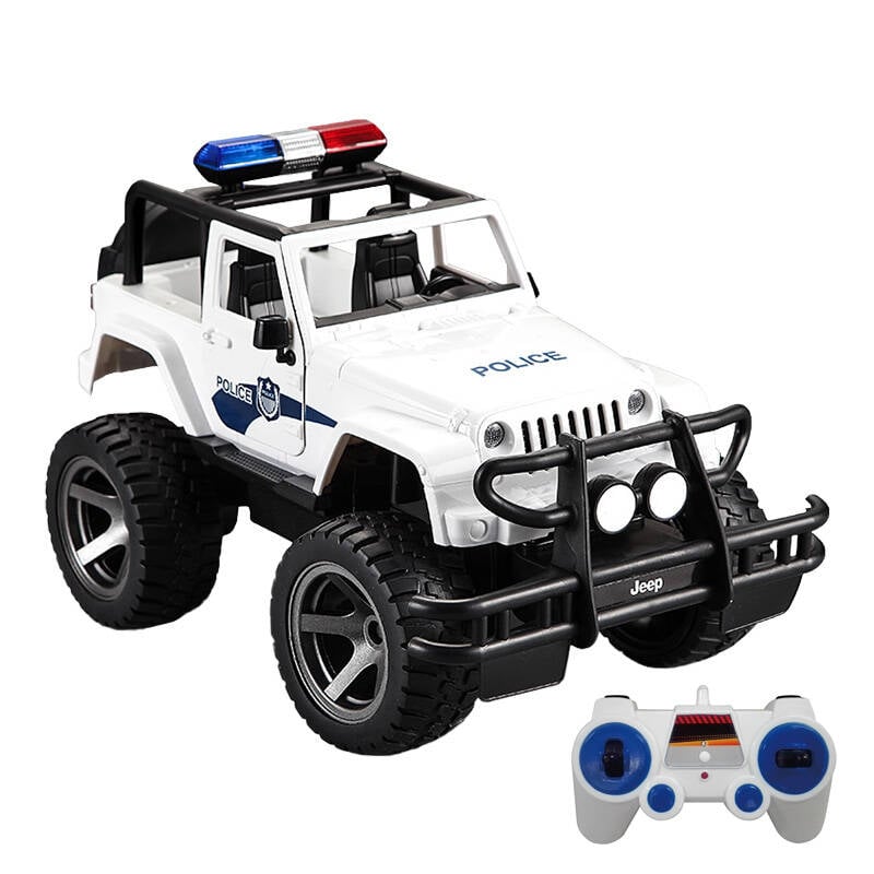 Masina controlata de la distanta 1:12 Double Eagle (alb) Jeep (Politie) E550-003