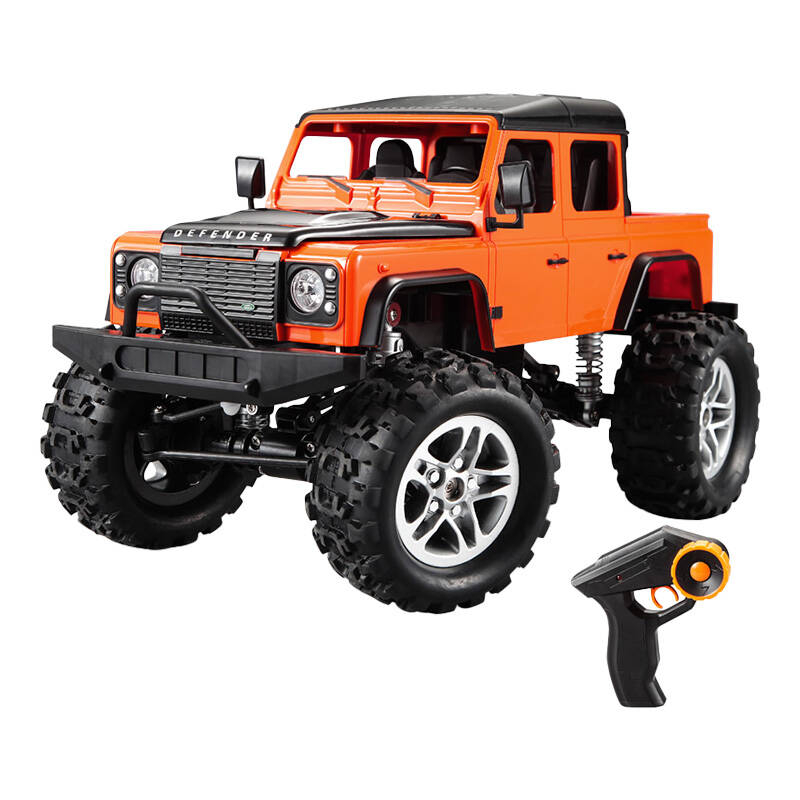 Masina controlata de la distanta 1:14 Double Eagle (portocaliu) Land Rover Defender (Pick-up) E332-003