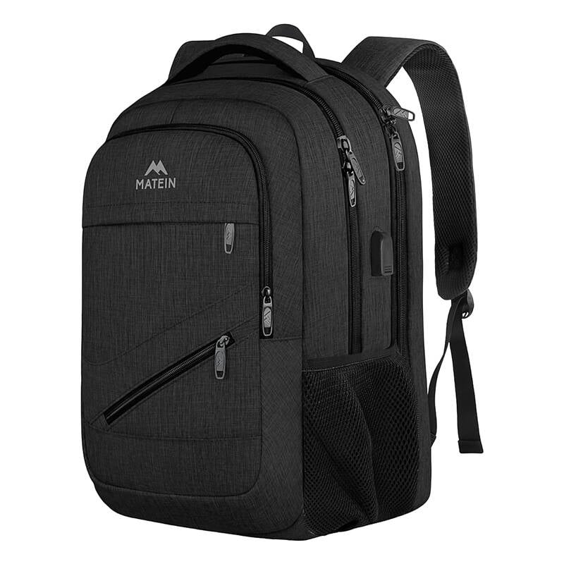 Matein 1035 Rucsac de calatorie pentru laptop USB 17 negru