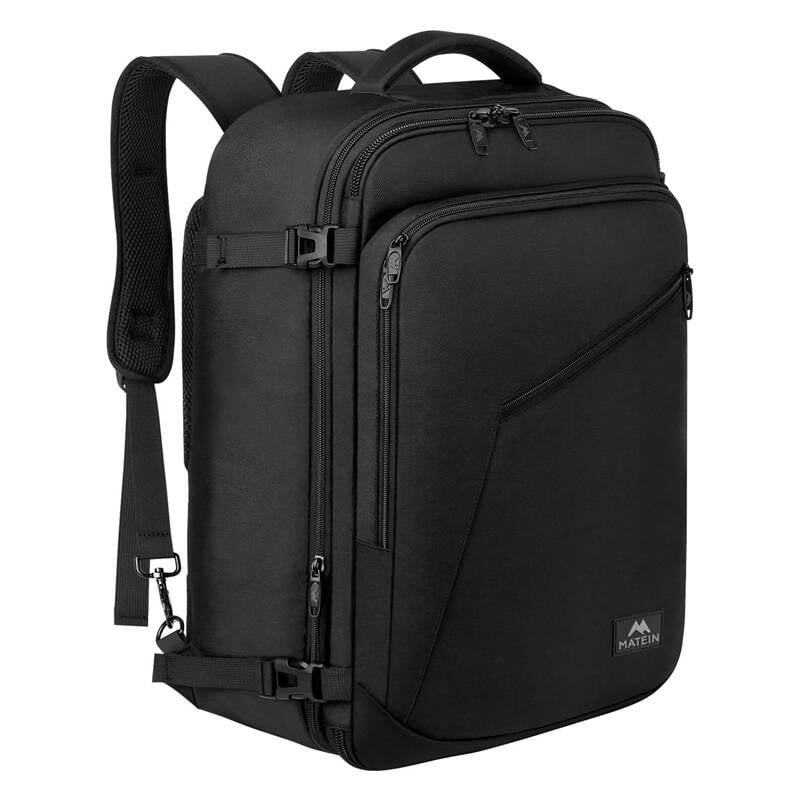 Matein 1159 17 rucsac de calatorie pliabil pentru laptop negru