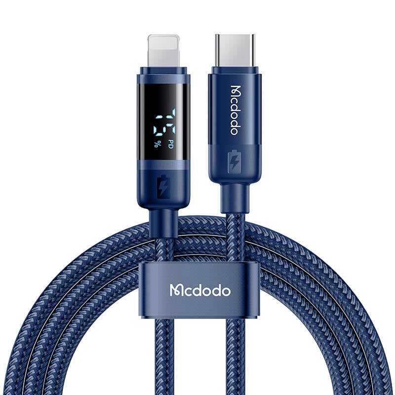 Mcdodo CA-5211 Cablu USB-C catre Lightning, 36W, 1,2m (albastru)