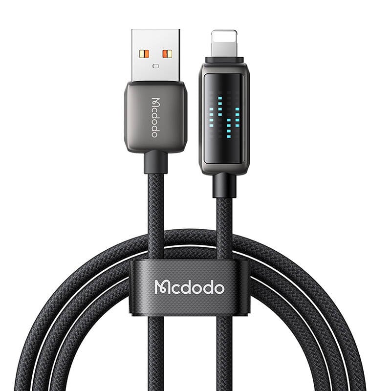 Mcdodo CA-5250 Cablu USB-A la Lightning, afisaj LED, 1,2 m