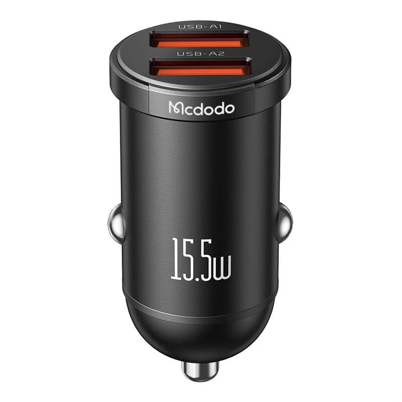 Mcdodo CC-2950 incarcator auto, 2x USB, 15.5W (negru)