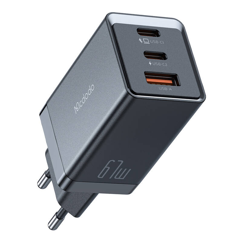 Mcdodo CH-1541 Incarcator de perete GaN, 2x USB-C, 1x USB, 67W (negru)