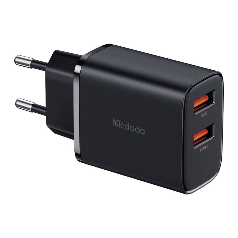 Mcdodo CH-5070 USB-A 2 incarcator de retea, 12W (negru)