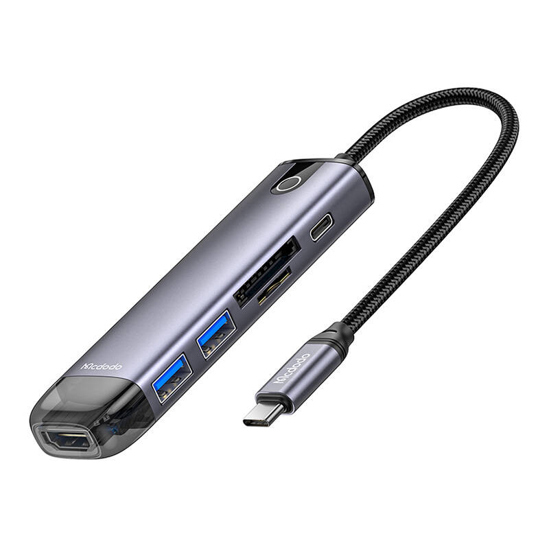 Mcdodo HU-7420 Hub USB-C 10 in 1 (USB-C, HDMI, VGA, USB3.0 2, USB3.0 2, SD, TF)