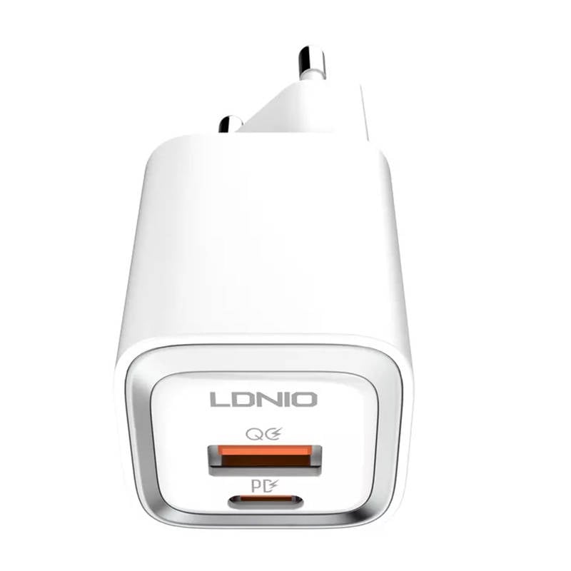 MFi incarcator de perete LDNIO A2318M, USB-C+USB, USB-C la Lightning 20W