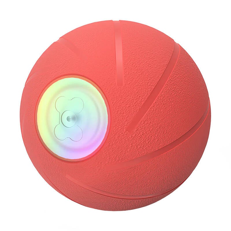 Minge interactiva pentru caini Cheerble Wicked Ball PE (rosu)