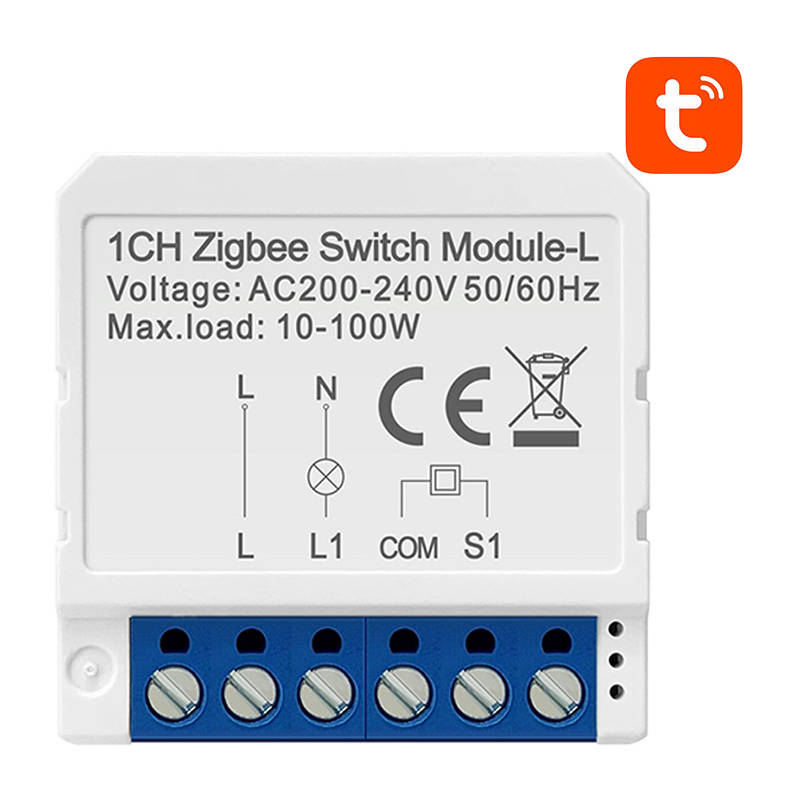 Modul comutator inteligent ZigBee Avatto LZWSM16-W1 Fara neutru TUYA