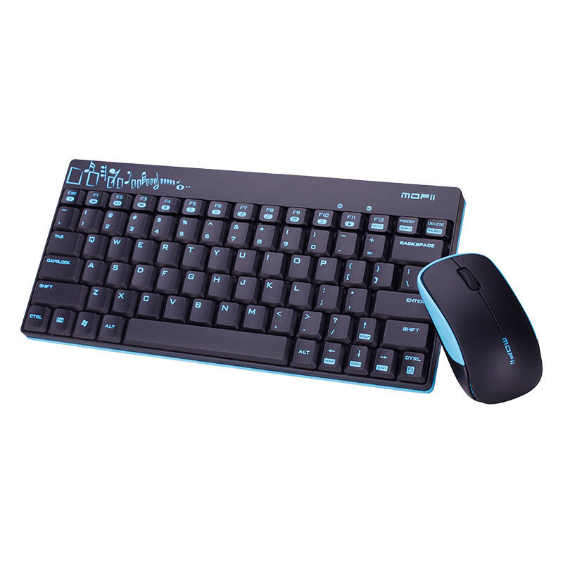 MOFII Tastatura + mouse fara fir X210 2.4G (albastru negru)