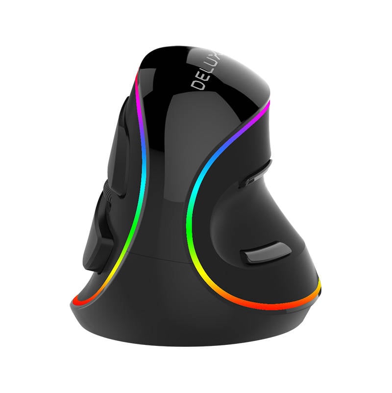 Mouse vertical cu fir Delux M618Plus 4000DPI RGB