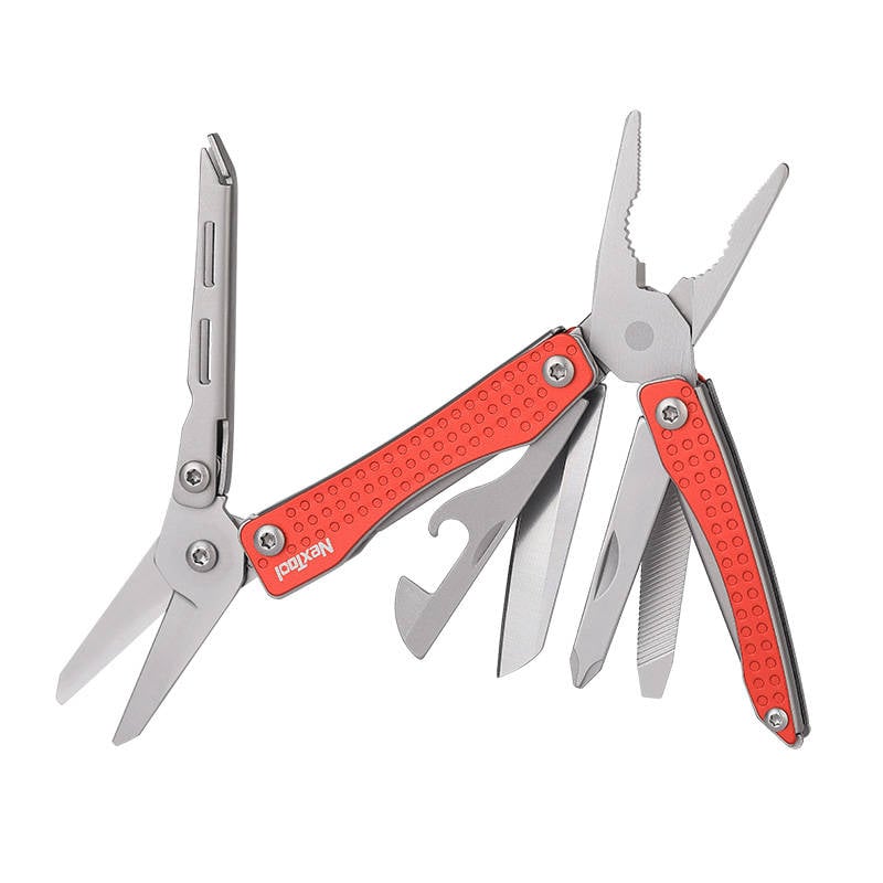 Multitool Nextool NE20051 - 10 Functii Multifunctionale, Culoare Rosie, Ideal pentru Camping si Activitati Outdoor