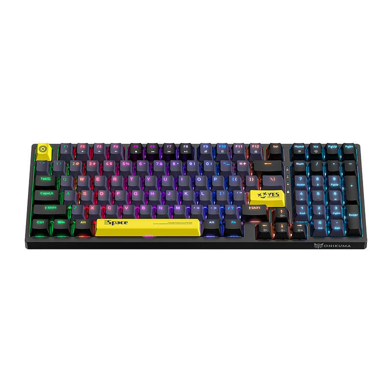 ONIKUMA G38 98 taste USB cu fir tastatura mecanica negru