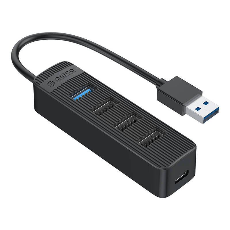 Orico Adaptor USB la USB 3.0 + 3x USB 2.0 Hub (negru)